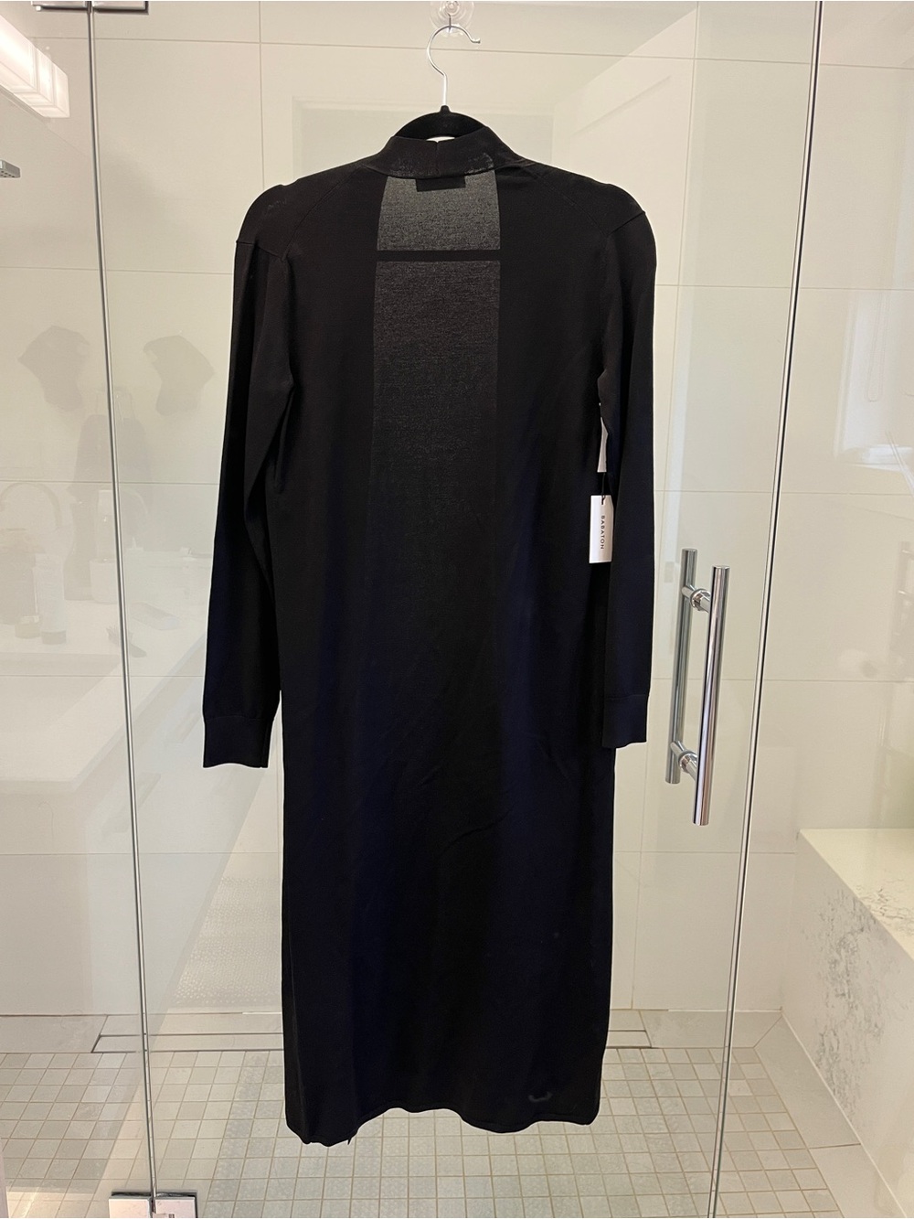 New Aritzia Babaton Classic Black Long-Sleeve Midi Cardigan 2XS